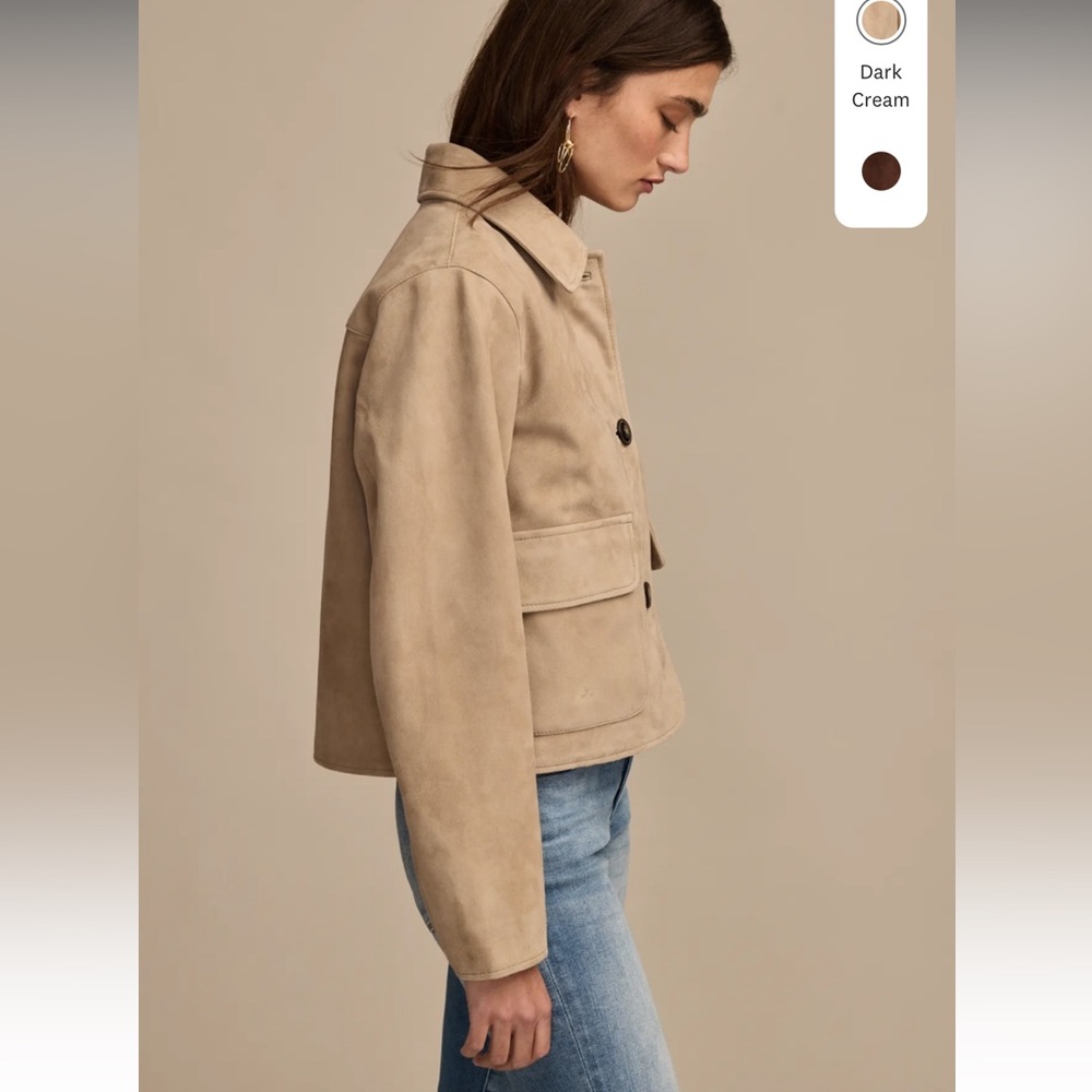 Suede Leather Jacket M - Picture 2 of 8